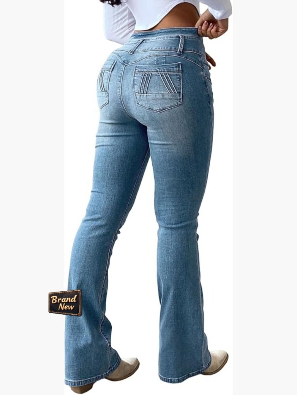 High Waist Tummy Control Bootcut Flare Jeans Size 2XL